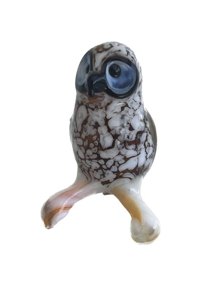 El Yapımı Murano Cam Baykuş Biblo A60