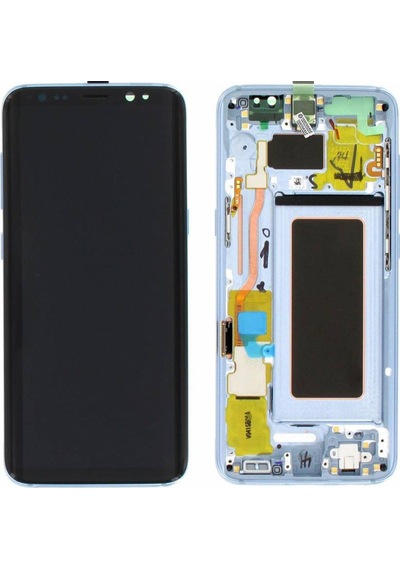 Samsung Galaxy S8 Sm-g950 Lcd Ekran Dokunmatik Çıtalı Mavi