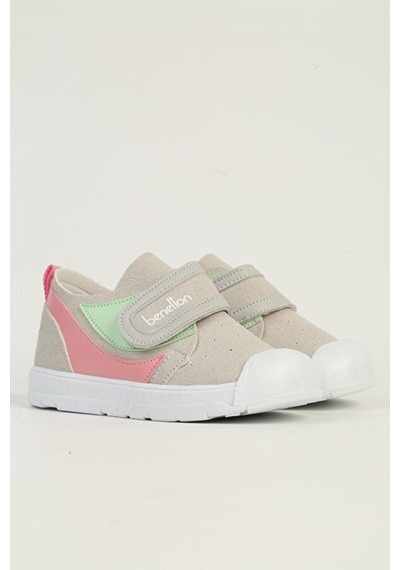 Benetton Bn-1403 Çocuk Sandalet Gri - Pembe