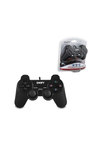 Ps3 Siyah Oyun Kolu Analog Titreşimli Usb Kablo 15 Tuş - 2 Analog - 8 Yön Tetikleyici 1.8mt Kablo 5570
