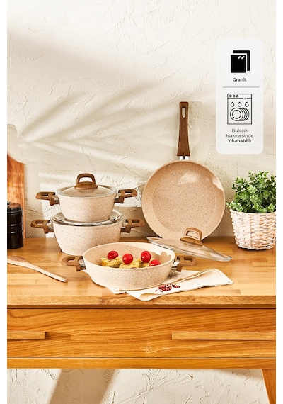Emsan Royal Natural 7 Parça Tencere Seti