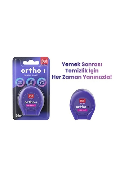Splat Diş Telleri Için Özel Smilex Ortho+ Nane Aromalı Diş Ipi