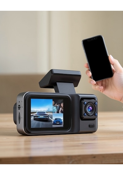 Araç Kamerası 2 İnç Ekran 1080p Full Hd Hafıza Kart Destekli