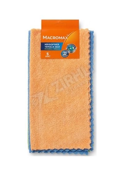 2 Adet Macromax Mikrofiber Temizlik Bezi 5 Adet Açık Renkli