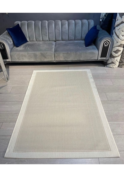 Saraz Halı Sisal Bordürlü Jut Hasır Halı 9427