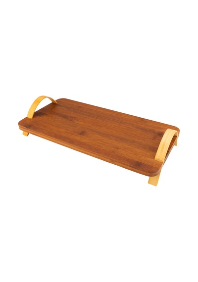 Bambum Vasso Kulplu Sunum Tepsisi 40x20 Cm Renkli