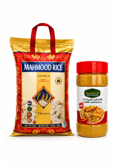 Basmati Pirinç 4 Kg + Zad Alkhaleej Acılı Köri Baharatı Avantaj Paketi
