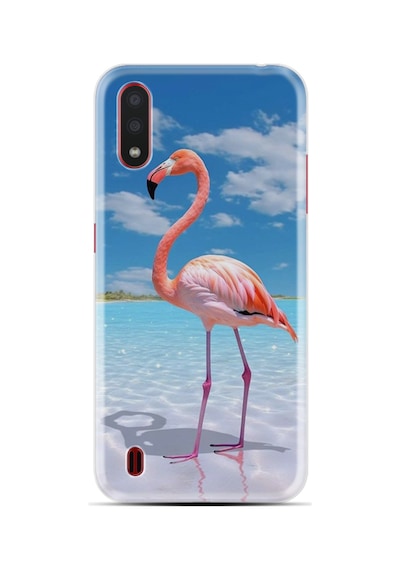 Samsung Samsung Galaxy Uyumlu A01 Kılıf Boutique Baskılı Resimli Okaynus Ve Flamingo Pcode -093