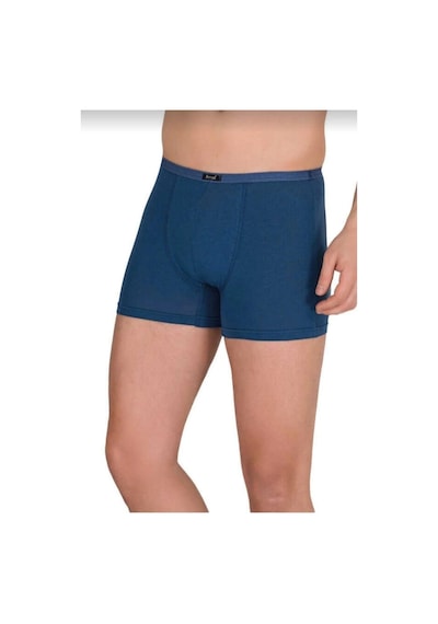 Berrak 4488 Erkek Modal İnce Kemer Lastikli Boxer Tekli İndigo