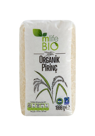 M Life Bio Organik Pirinç 1 Kg - 5 Adet Tarı