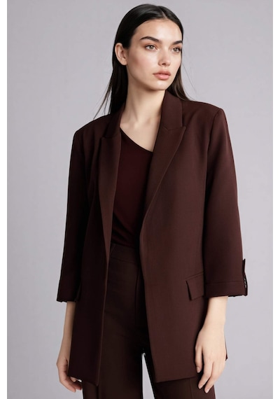 Defacto Regular Fıt Blazer Ceket G7818ax26spbn324 Kahve-bn324