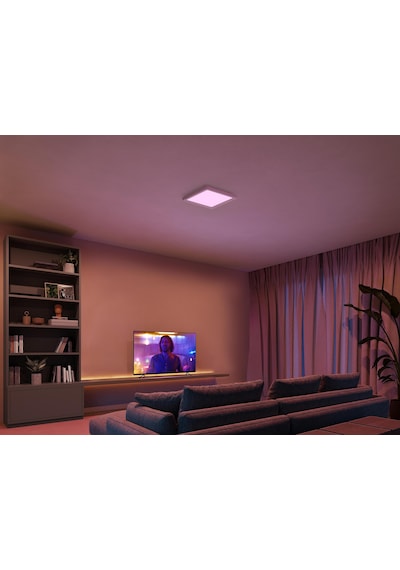 Philips Hue Tento Wca Beyaz Slim Kare Tavan Paneli 30x30cm Çok Renkli