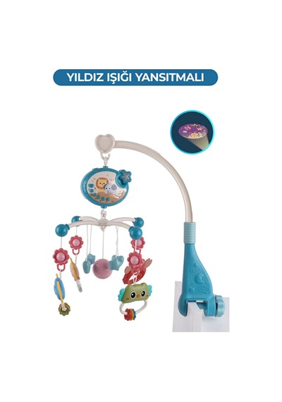Ucuzuna Bak Işıklı Müzikli Bebek Dönencesi Mavi