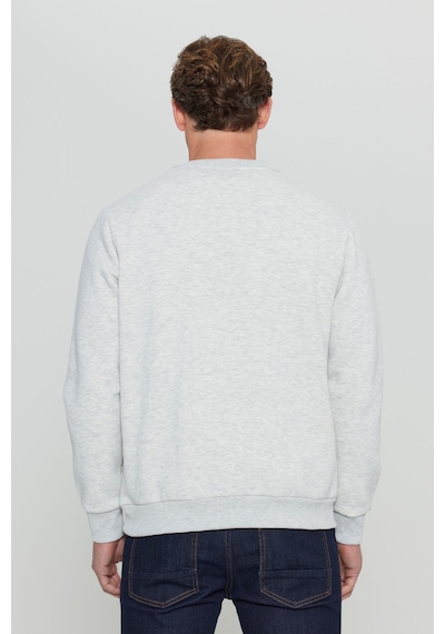 Ac&Co / Altınyıldız Classics Standart Fit Bisiklet Yaka Erkek Sweatshirt - Kar Melanj Kar Beyaz Ac&Co / Altınyıldız Classics Standart Fit Bisiklet Yaka Erkek Sweatshirt - Kar Melanj Kar Beyaz