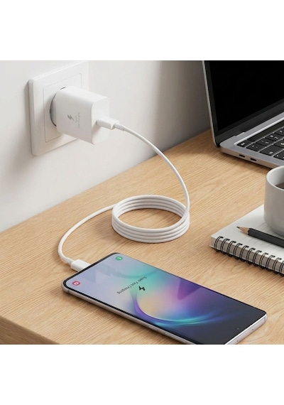 Buffer 45w Süper Hızlı Şarj Seti Usb-c Power Adapter + 5a 1m Type-c Kablo