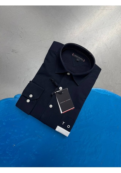 Tommy Hilfiger Erkek Yazlık Spor Gömlek Lacivert