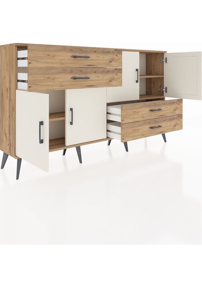 Arges Konsol 3 Raflı 4 Çekmeceli 4 Kapaklı 176x30x99 Çam-aytaşı/ç Çam-aytaşı/çam Arges Konsol 3 Raflı 4 Çekmeceli 4 Kapaklı 176x30x99 Çam-aytaşı/ç Çam-aytaşı/çam