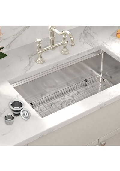 Ayrıntıshop Mutfak Lavabo Paslanmaz Çelik Drenaj Süzgeç Sepeti Süzgeç Gri