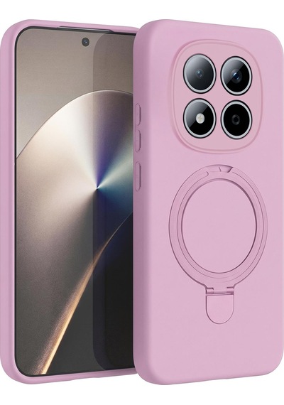 Microsonic Xiaomi Redmi Note 15 Pro 5g Kılıf Aura Stant Magsafe Pembe -