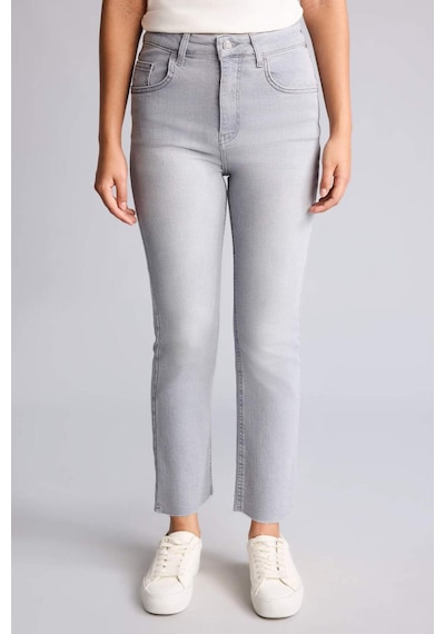 Defacto Crop Flare Fıt Yüksek Bel Gri Jean Pantolon I1912ax26aunm55 Gri-nm55
