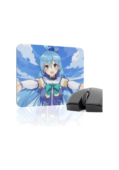 Konosuba Kaymaz Dikişli Kauçuk Oyuncu Mousepad V5 - 22x18 Gaming Mouse Pad Fare Altlığı