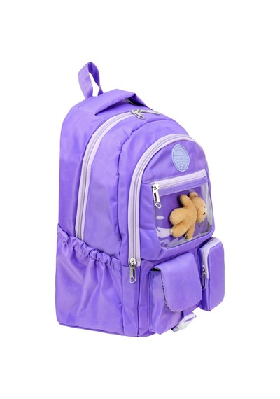 Miço Kids Çok Gözlü Okul Sırt Çantası Kız Mor