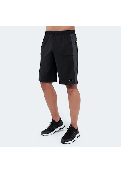 Slazenger RAGUEL Erkek Cepli Fıtness Siyah Şort