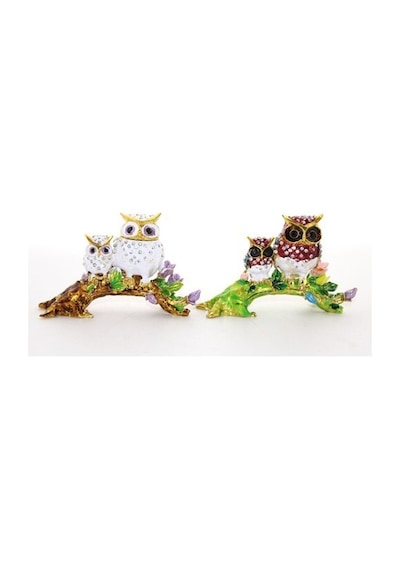 Swarovski Dal Üstünde 2'li Baykuş