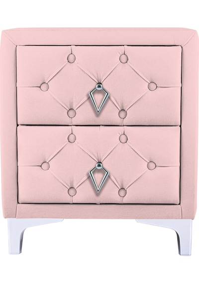 Ruby 2 Çekmeceli Komodin-silver Model Kapitoneli Yatak Odası İki Çekmeceli Komodin&şifonyer Modeli Pembe Ruby 2 Çekmeceli Komodin-silver Model Kapitoneli Yatak Odası İki Çekmeceli Komodin&şifonyer Modeli Pembe