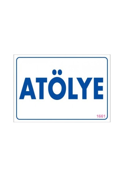 Pvc Levha Quot;Atölyequot; 17,5*25 Cm