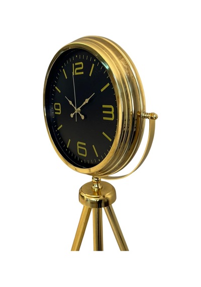 Büro Ev Ofis Hediyesi İçin Golden Elegance Tripod Ayaklı Saat Diğer