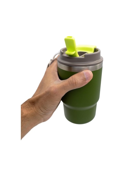 Rox Camping 0194 Pipetli Kahve Termosu 0.48 Lt - Yeşil Yeşil