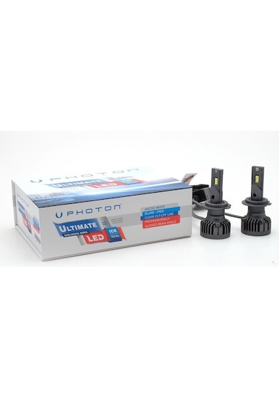 Ahmet Otomotiv Photon Ultimate Şimşek Etkili Led Xenon Beyaz Far Ampülü H7