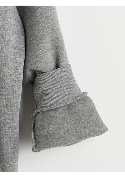Lcw Vision Gri Bisiklet Yaka Erkek Kalın Sweatshirt