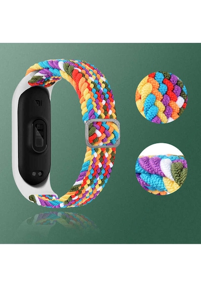 Xiaomi Mi Band 3 Uyumlu Krd-49 Örgü Frm Kordon Denim