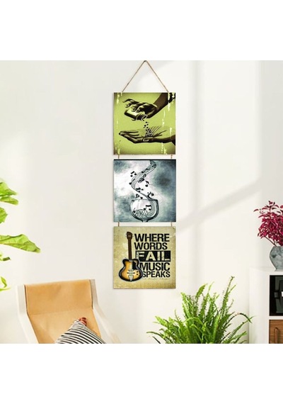 Ahşap Katlanabilir 3lü Tablo - Tbl0020