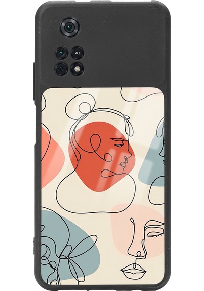 Poco M4 Pro Nude Maske Tasarımlı Glossy Telefon Kılıfı Çok Renkli