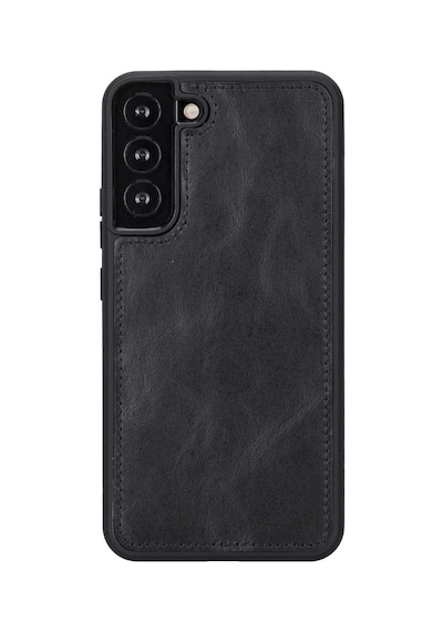 Samsung Galaxy S22 Plus Uyumlu Deri Cüzdanlı Kılıf Mwwn Rst1 Siyah