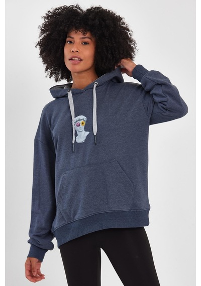 Alexander Gardi Alexandergardı Baskılı Kapüşonlu Comfort Fit Sweatshırt E22-757a-04 001