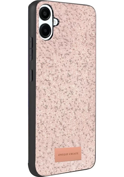 Onegif Samsung Galaxy A07 4g Bright Simli Kapak - Pembe