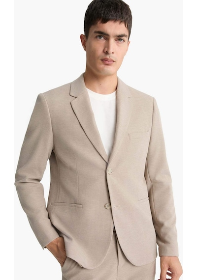 Defacto Modern Fit Düğmeli Cepli Blazer Ceket F2347ax25aubg773 Bej