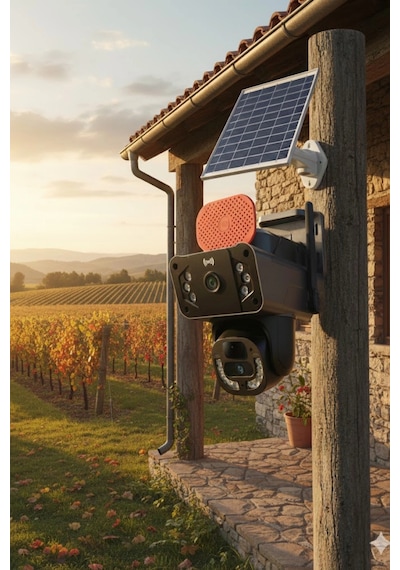 Okam Pro O-kam-3815e 4g Destekli, Çift Lensli 6mp Güneş Enerjili Ptz Dış Mekan Kamera