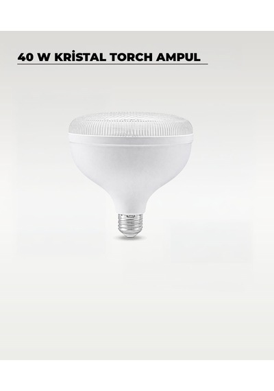 40w Kristal Torch Led Ampul Beyaz Işık