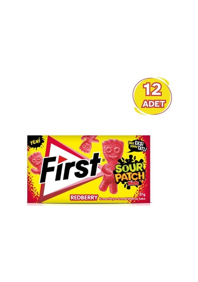 First Spk Kırmızı Meyve Aromalı Sakız 27 Gr - 12 Adet