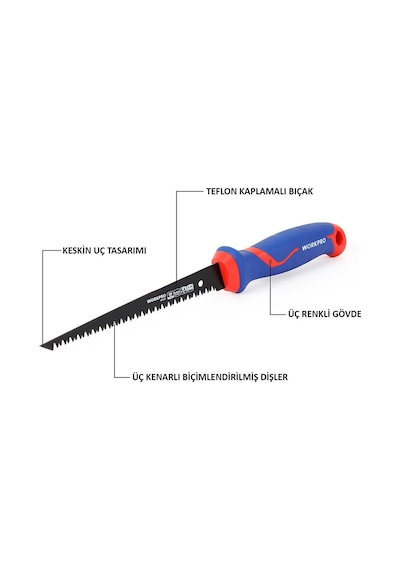 Workpro Wp215017 150mm Hızlı Kesim Profesyonel Bı-metal Alçıpan Testeresi