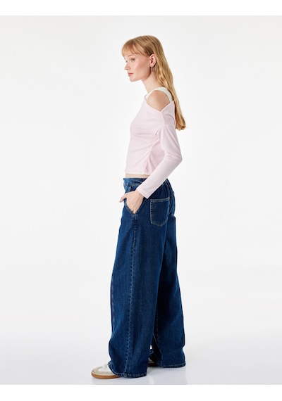 Koton Slim Fit Viskon Karışımlı Asimetrik Yaka Uzun Kollu Katmanlı Tişört Pembe 7wal10346ık Gül Koton Slim Fit Viskon Karışımlı Asimetrik Yaka Uzun Kollu Katmanlı Tişört Pembe 7wal10346ık Gül