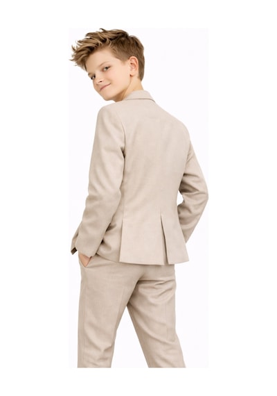 Ahengim Erkek Çocuk Modern Casual Slim Fit Takım Elbise Ak2850 Bej