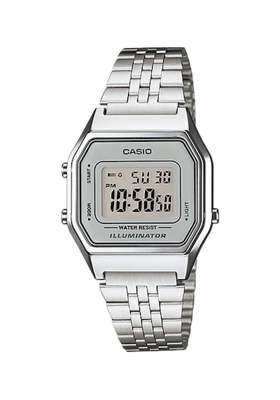La680wa-7df Retro Dijital Kadın Kol Saati Gri