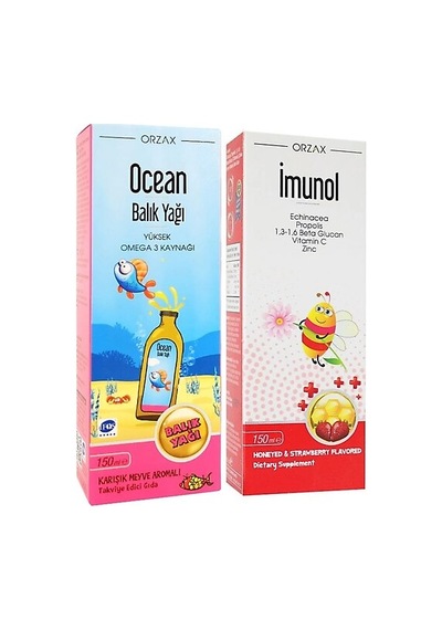 Balık Yağı Şurubu Portakal Aromalı 150 ML Imunol Şurup 150 ML