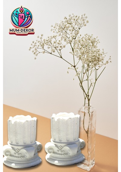 Bernami Mumluk Şamdanpinterest 2 'li Antik Mimari Detaylı Tealıght Mumluk Mumlar Dahil Değildir Diğer